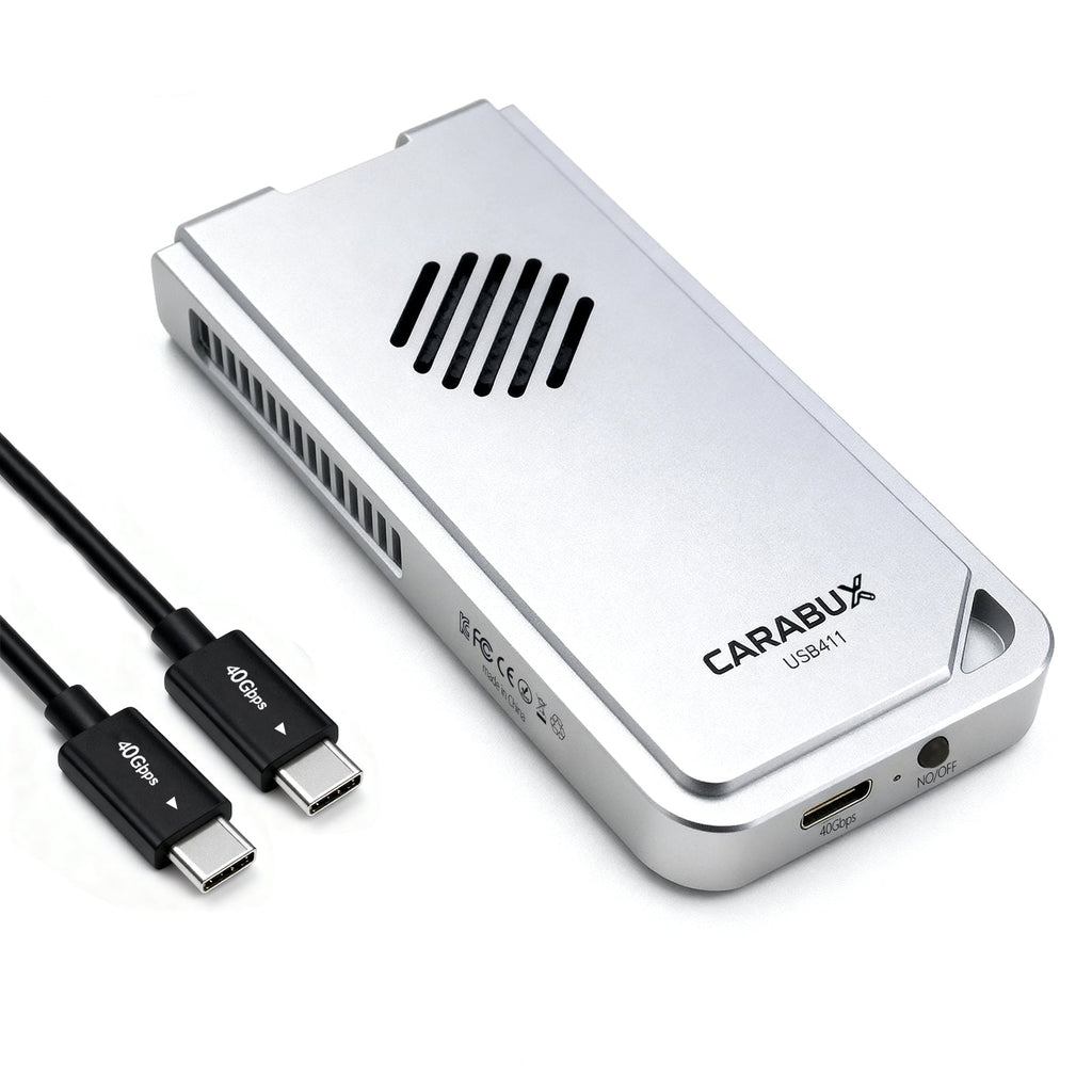 Carabux USB4-NVMe-Gehäuse mit Lüfter – 40 Gbit/s