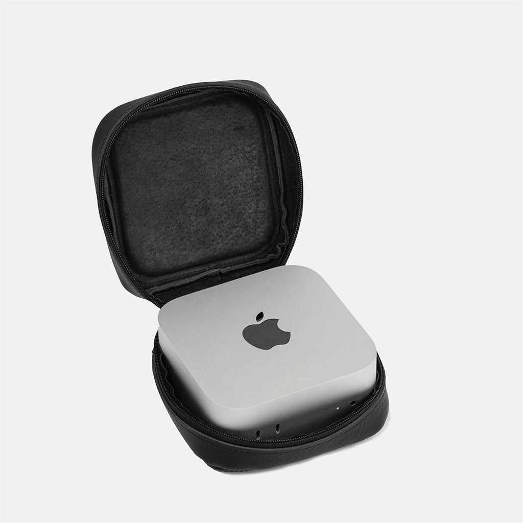 Reiseetui aus Leder für Mac Mini